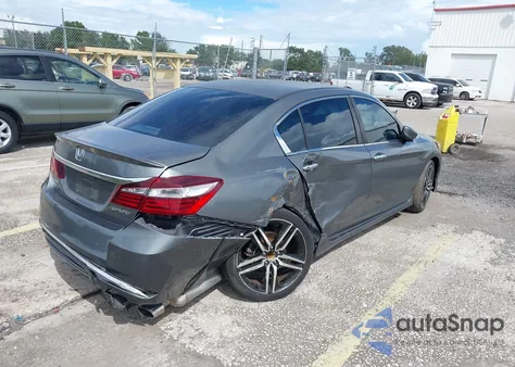 2017 Honda Accord Sport from USA, damaged, VIN 1HGCR2F52HA092480